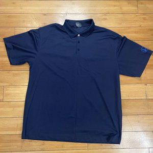 Nike Golf Dri-Fit Honda Logo Blue Polo Shirt Short Sleeve Men Sz XL